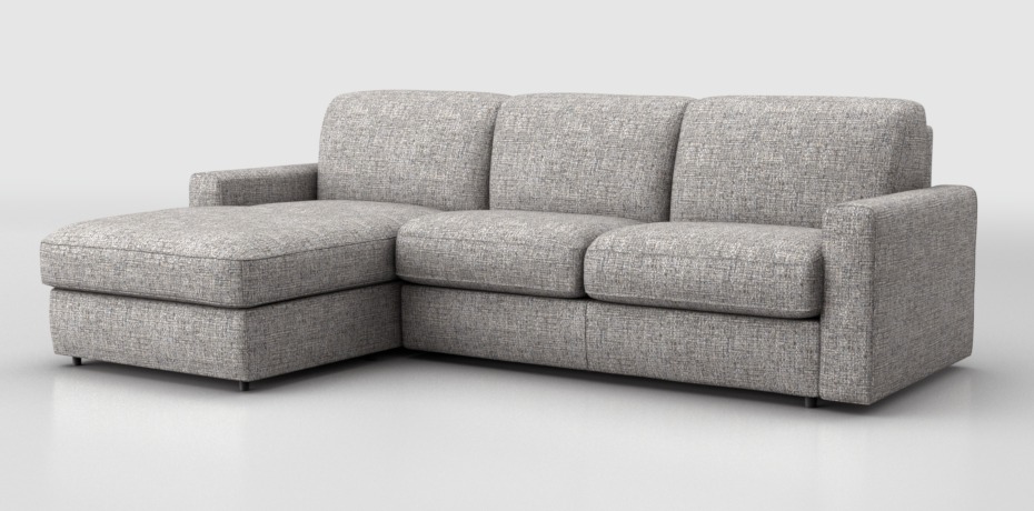 Barete - corner sofa left with large armrest